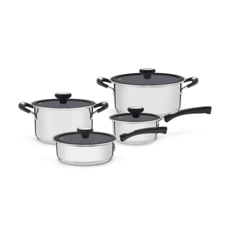 Jogo de panelas Tramontina Solar Ceramic 4 peças aço inox