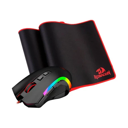 Kit gamer Redragon Mouse + Mousepad M607-BA