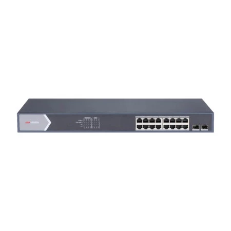 Switch Hikvision 16 Portas 10/100/1000 DS-3E0518P-E/M PoE 2SFP