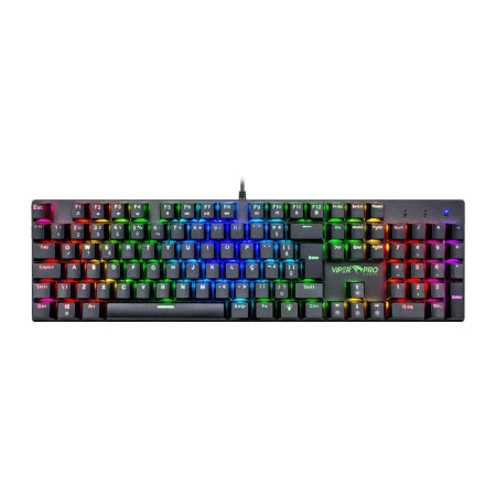 Visão frontal TECLADO GAMER VIPER PRO SWITCH RED MAMBA