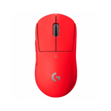 Visão de cima Mouse Gamer Pro X Superlight Logitech G Sem Fio Vermelho 910-006783
