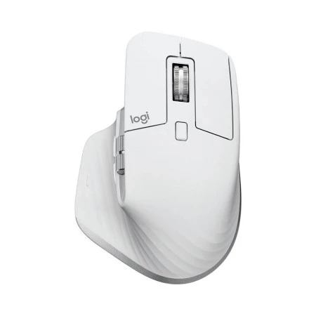 MOUSE LOGITECH SEM FIO MX MASTER 3S CINZA CLARO - 910-006562