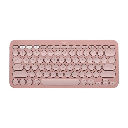 TECLADO SEM FIO BT LOGITECH PEBBLE KEYS 2 K380S ROSA