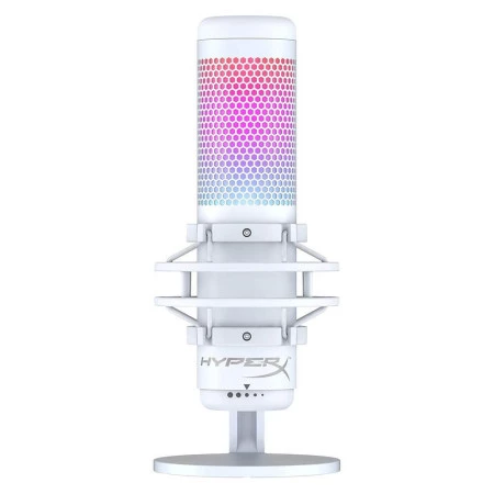 MICROFONE DE MESA HYPERX QUADCAST S BRANCO