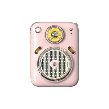 CAIXA DE SOM DIVOOM 5.0 4,5W BEETLES-FM PINK