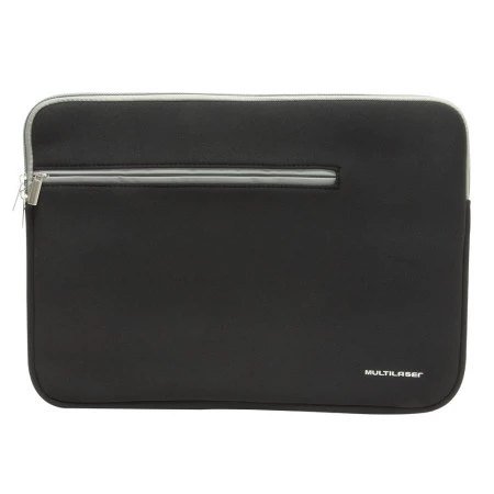 Case Preta para Notebook da Multilaser com Ziper na Frente