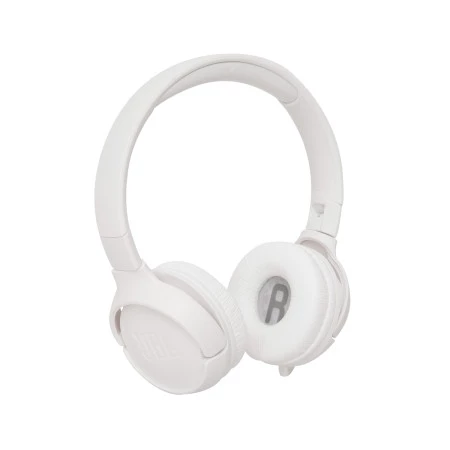 Visão Oblíqua do Fone de Ouvido JBL Tune 500 Branco