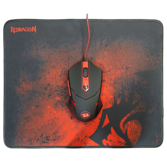 Kit Gamer Redragon Mouse + Mousepad M601-BA