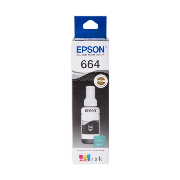 Refil de Tinta T664120 Preto Epson 
