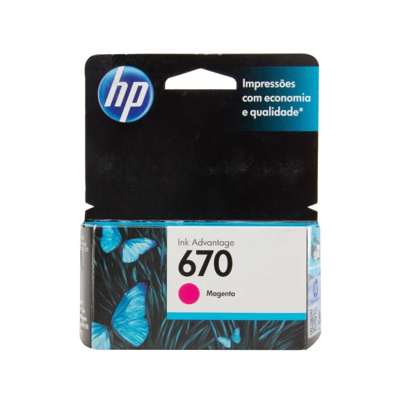 Cartucho de Tinta 670 Standard Magenta - HP 