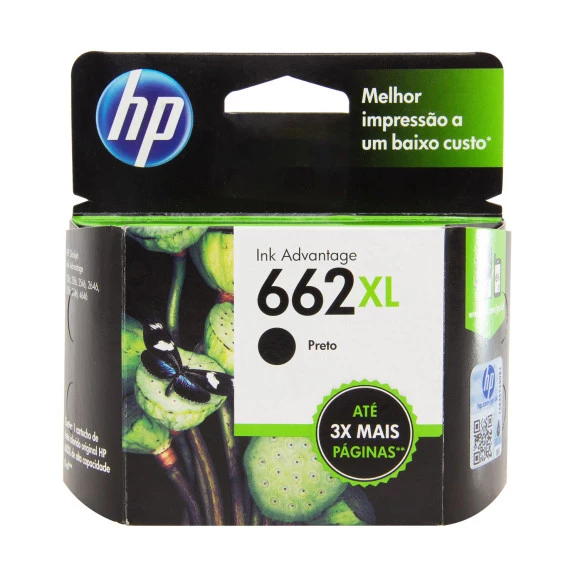 Cartucho de Tinta 662XL Preto - HP