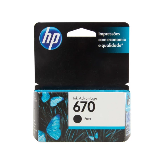 Cartucho de Tinta 670 Standard Preto - HP