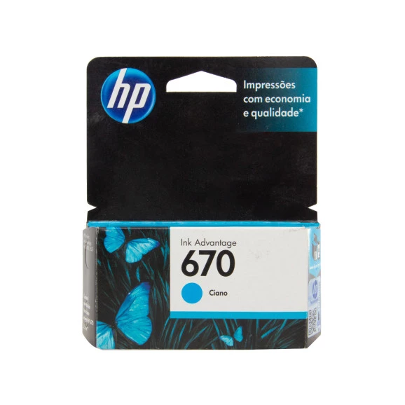 Cartucho de Tinta 670 Standard Ciano - HP