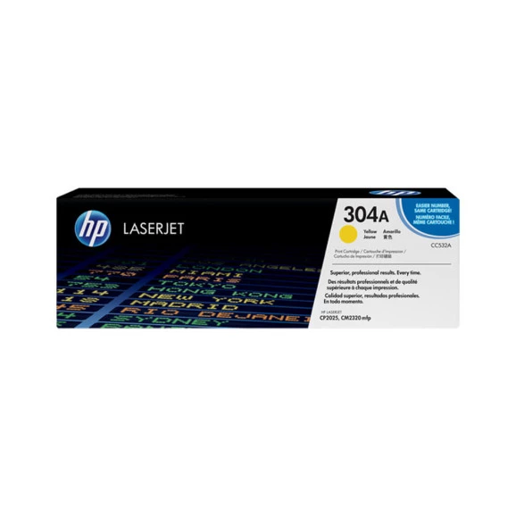 Toner HP CC532A laserjet CP2025/CM2320 amarelo