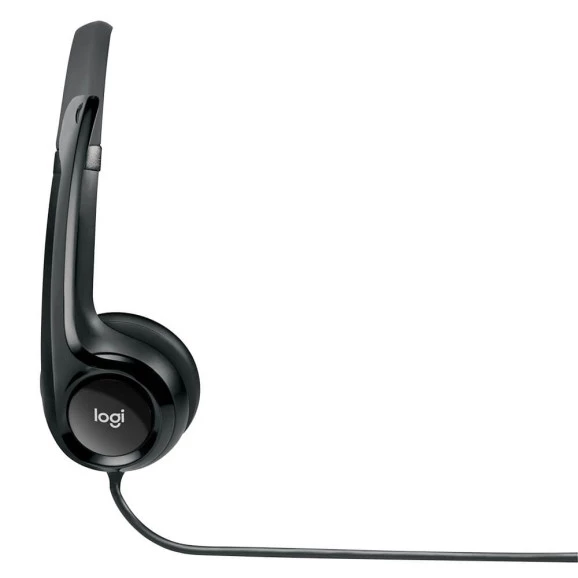 Headset Logitech H390 Preto USB com Microfone 981-000014