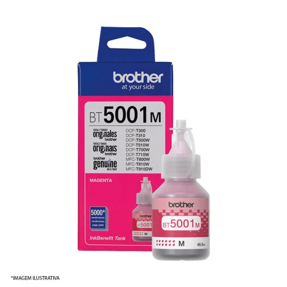 Refil de Tinta Brother BT5001M Magenta Original T300