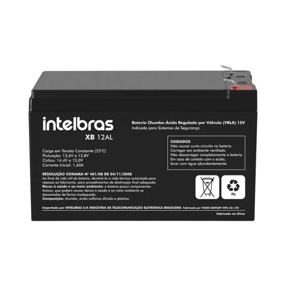 BATERIA SELADA ALARME  12V 12A INTELBRAS