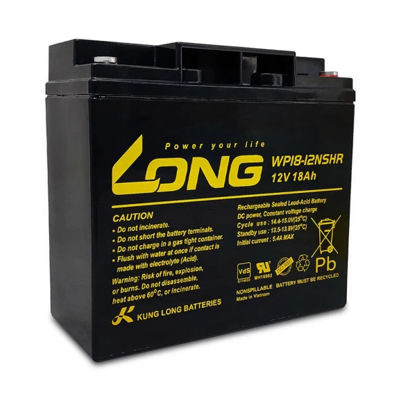 BATERIA SELADA P/NOBREAK 12V X 18A LONG
