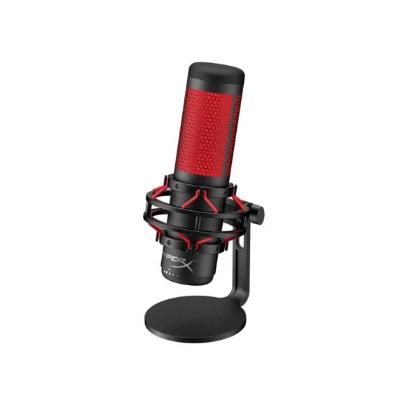 Microfone de mesa HyperX Quadquest led vermelho