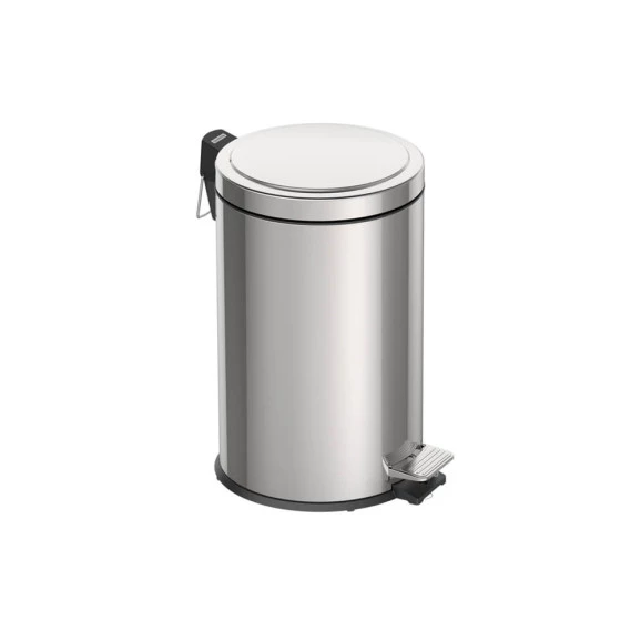 Lixeira Tramontina com pedal 12 litros aço inox