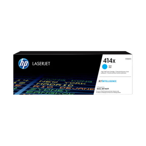 TONER HP W2021XC LASERJET 414X CIANO