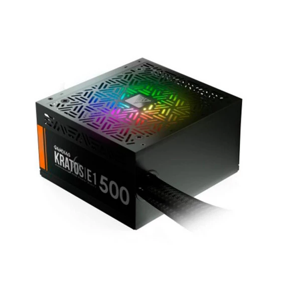 Fonte Gamdias Kratos E1-500W 80 Plus RGB 