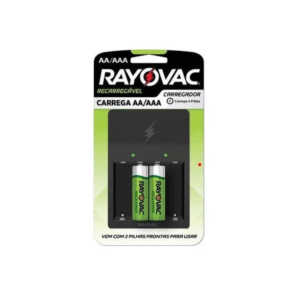 Carregador de pilha Rayovac bivolt PS132-2BR 