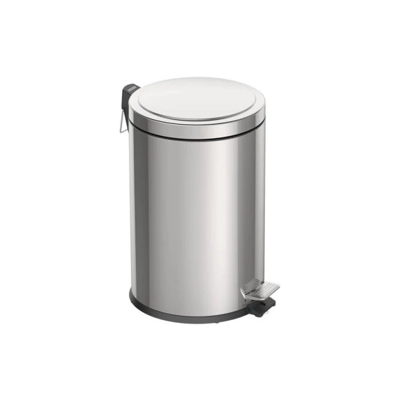 Lixeira Tramontina com pedal 20 litros aço inox