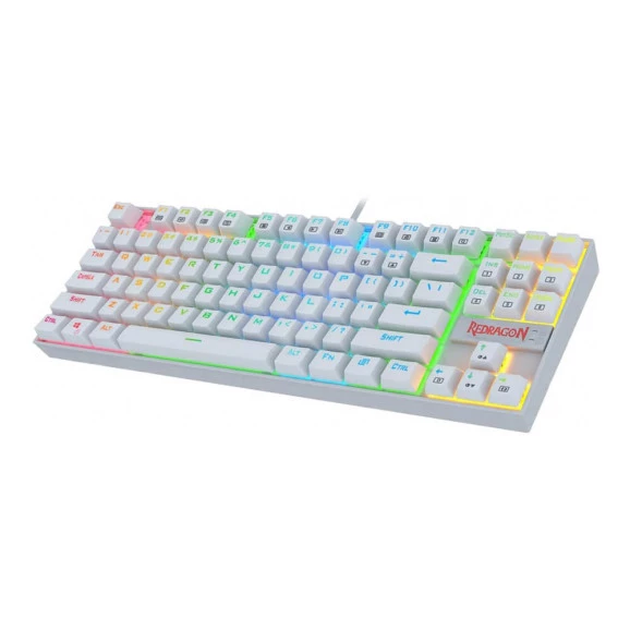 Teclado gamer mecânico Redragon Kumara Lunar RGB switch blue