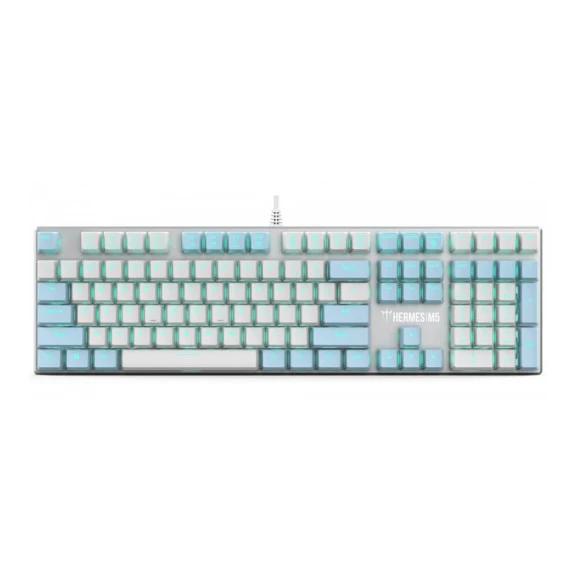 Teclado mecânico gamer Gamdias Hermes M5 RGB switch azul