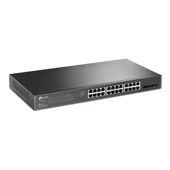 Visão diagonal Switch Tp-Link 24 Portas Gigabit 10/100/1000 TL-SG2428P PoE+