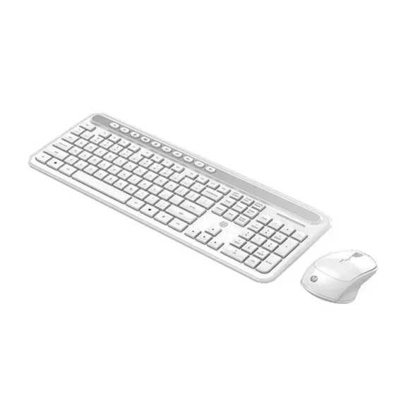 KIT TECLADO MOUSE S/ FIO HP CS500 BRANCO