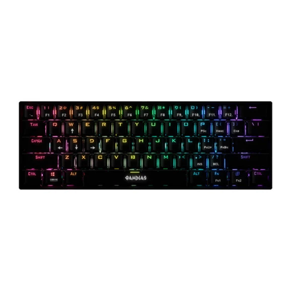 Teclado mecânico gamer Hermes E3 Gamdias switch azul RGB