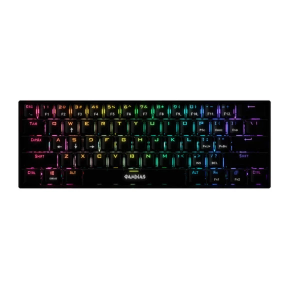 Teclado mecânico gamer Hermes E3 Gamdias switch vermelho RGB
