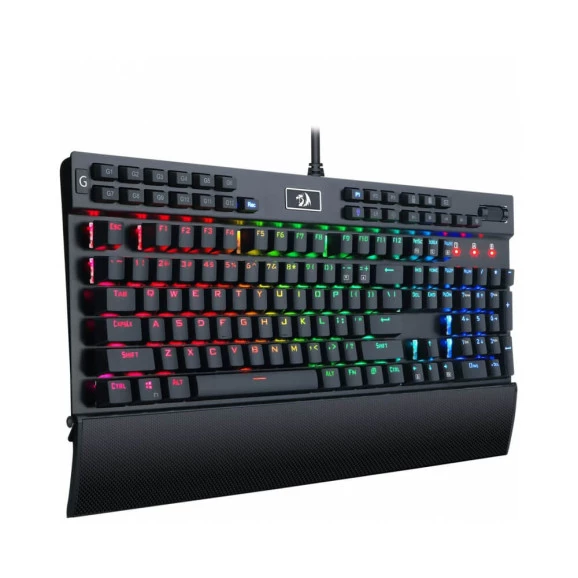 Teclado mecânico gamer Redragon Yama preto