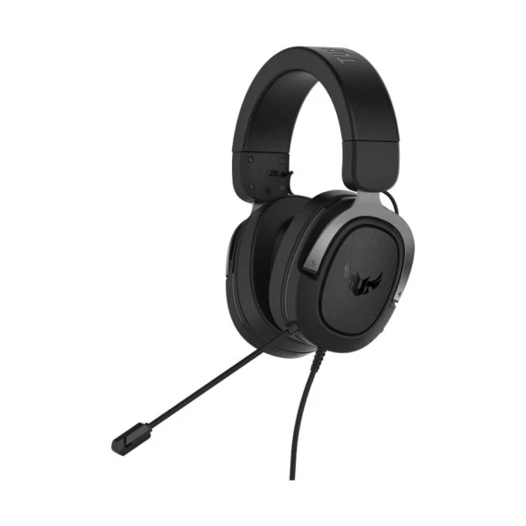 Vista Lateral do Headset gamer Asus TUF H3 Gun Metal
