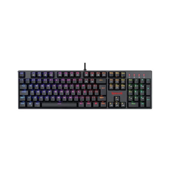 Teclado gamer óptico Redragon Surara Pro switch vermelho 