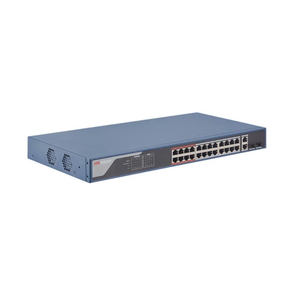 Switch Hikvision 24 portas 10/100 POE DS-3E1326P-SI
