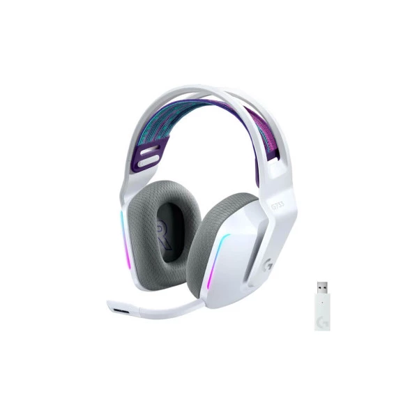 Headset gamer Logitech G733 branco 981-000882