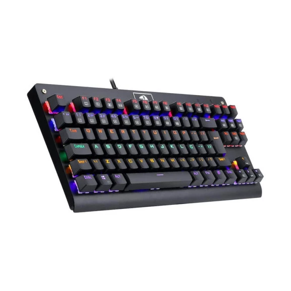 Teclado mecânico gamer Redragon DarkAvenger Rainbow switch marrom