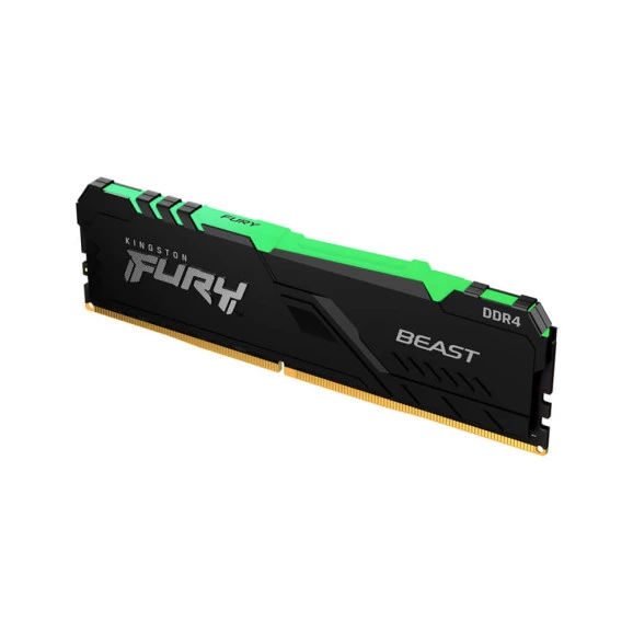 MEMÓRIA 16GB DDR4 3200 KINGSTON FURY BEAST RGB - KF432C16BB12A/16