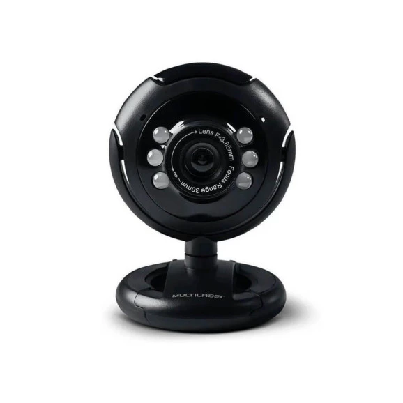 Webcam Multilaser WC045 com microfone e LED noturno