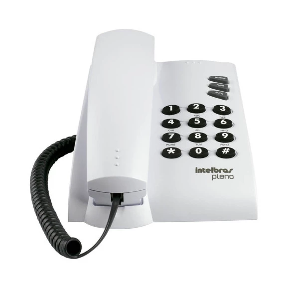 Telefone com chave Intelbras Pleno artico
