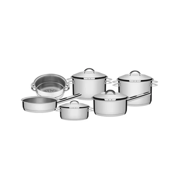 Jogo de panelas Tramontina Solar 6 peças aço inox