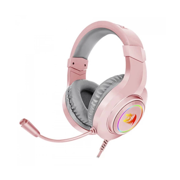 Headset gamer Redragon Hylas H260-P Rosa