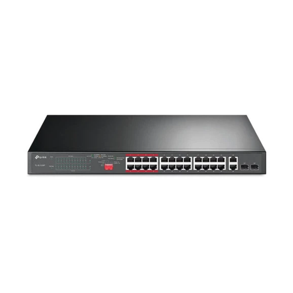 Switch Tp-Link 24 porta 10/100MBPS Fast POE+ 2P Gigabit TL-SL122