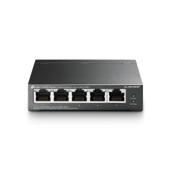 Switch Tp-Link 5 portas 10/100/1000 TL-SG1005P PO