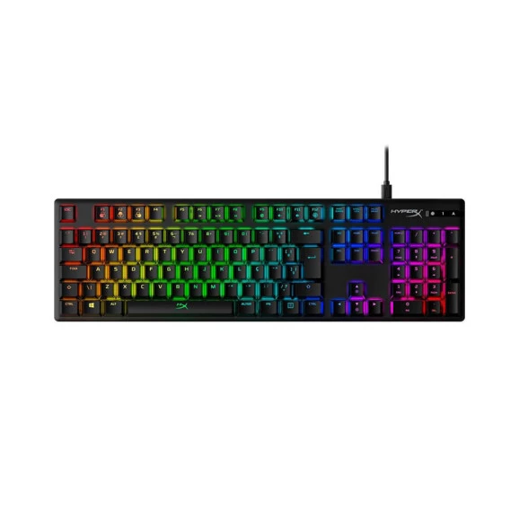 Teclado mecânico Hyperx Alloy Origins RGB switch red HX-KB6RDX-BR