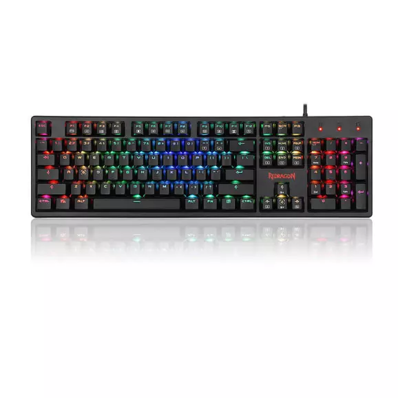 Teclado gamer mecÃ¢nico Redragon Kama K578-RGB switch azul