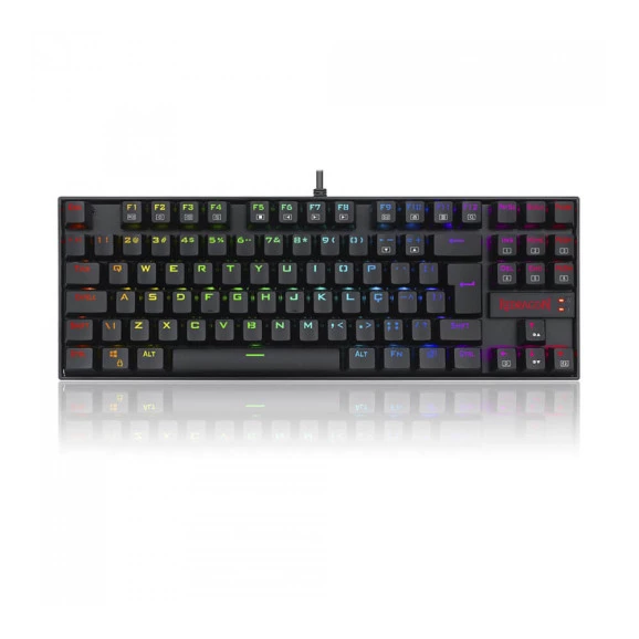 Teclado gamer magnético Redragon K552 Kumara PRO RGB switch azul